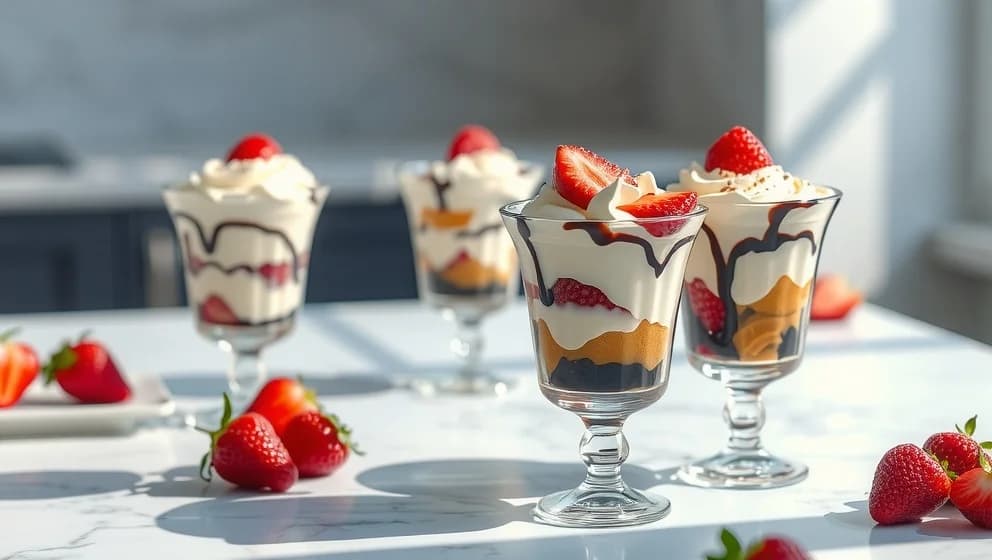 Lyxiga desserter i glas som imponerar dina gäster